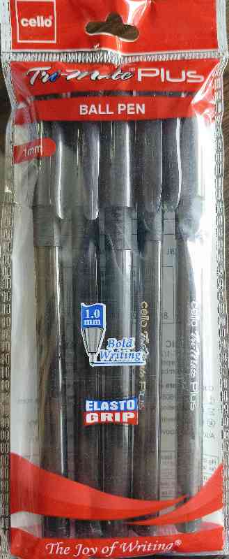 Cello Tri-mate Plus Black Pen